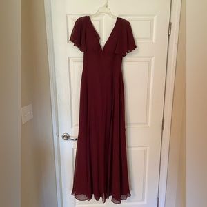 Cabernet Chiffon Bridesmaid Dress